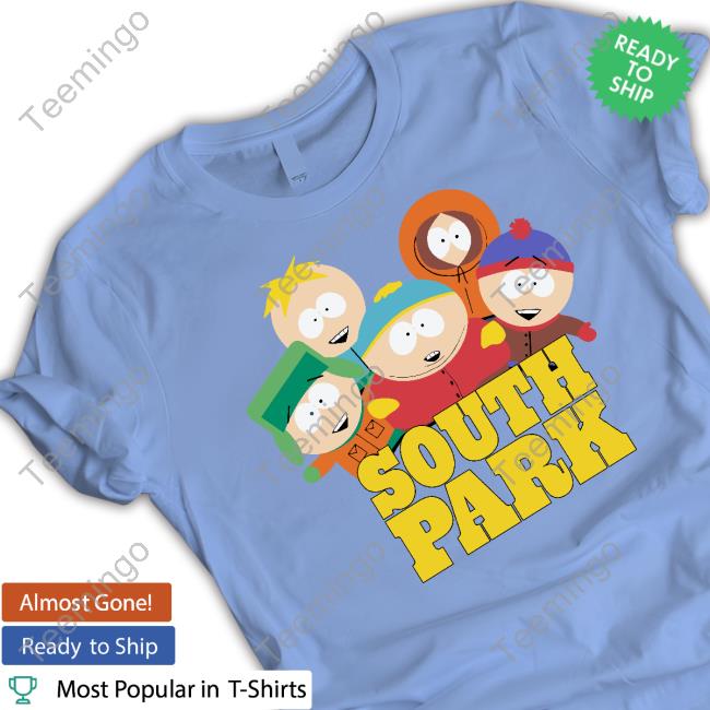 South Park Mens Logo Shirt - Cartman, Kenny, Kyle & Stan Tee - Classic  T-Shirt 